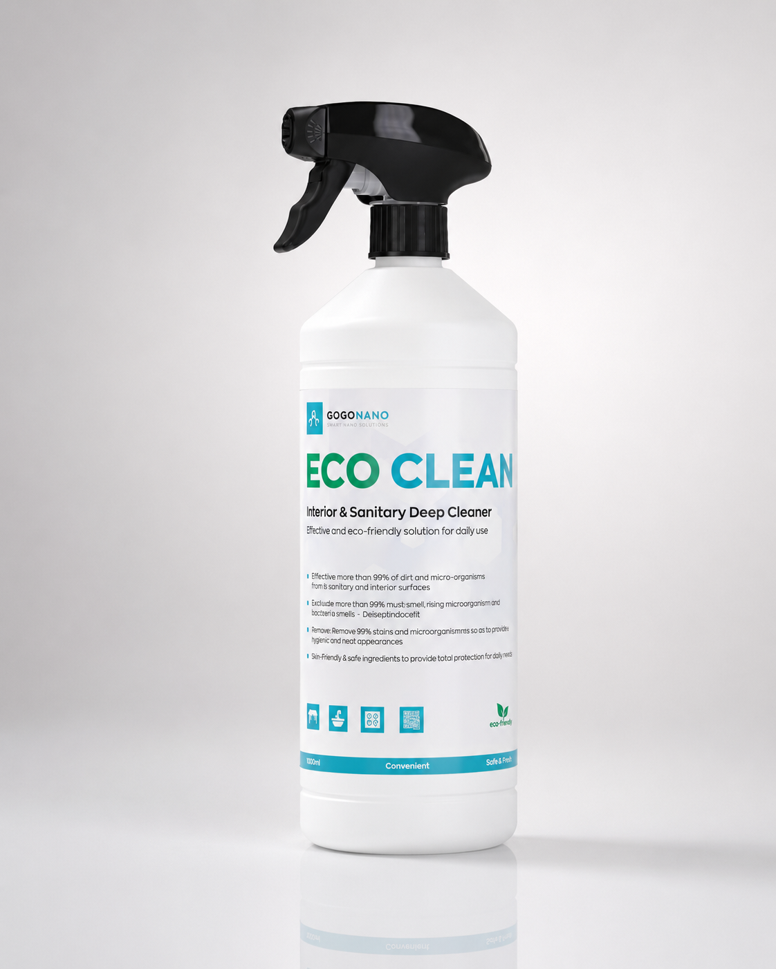 Bathroom Multi Purpose Cleaner EcoClean, 1L