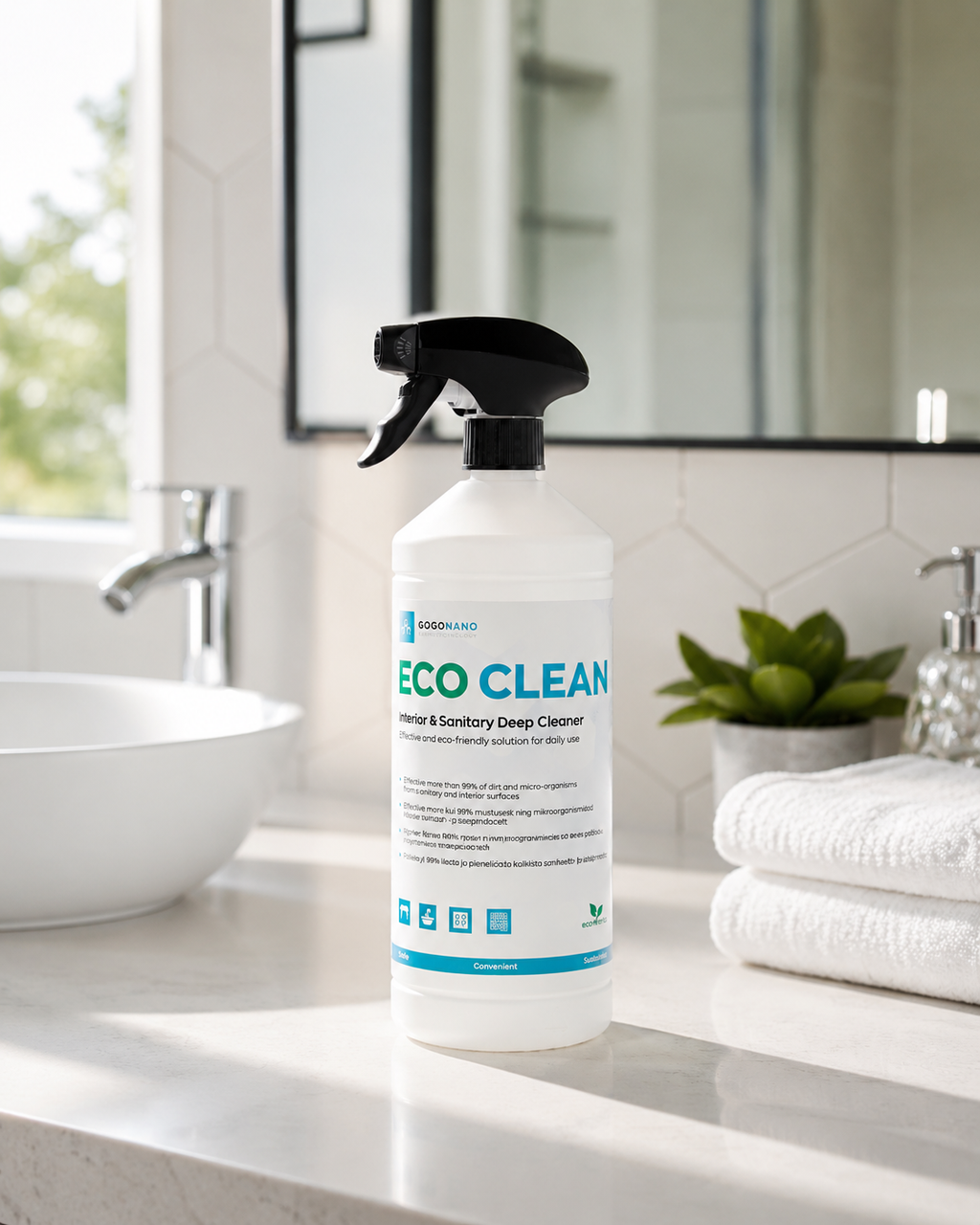 Bathroom Multi Purpose Cleaner EcoClean, 1L