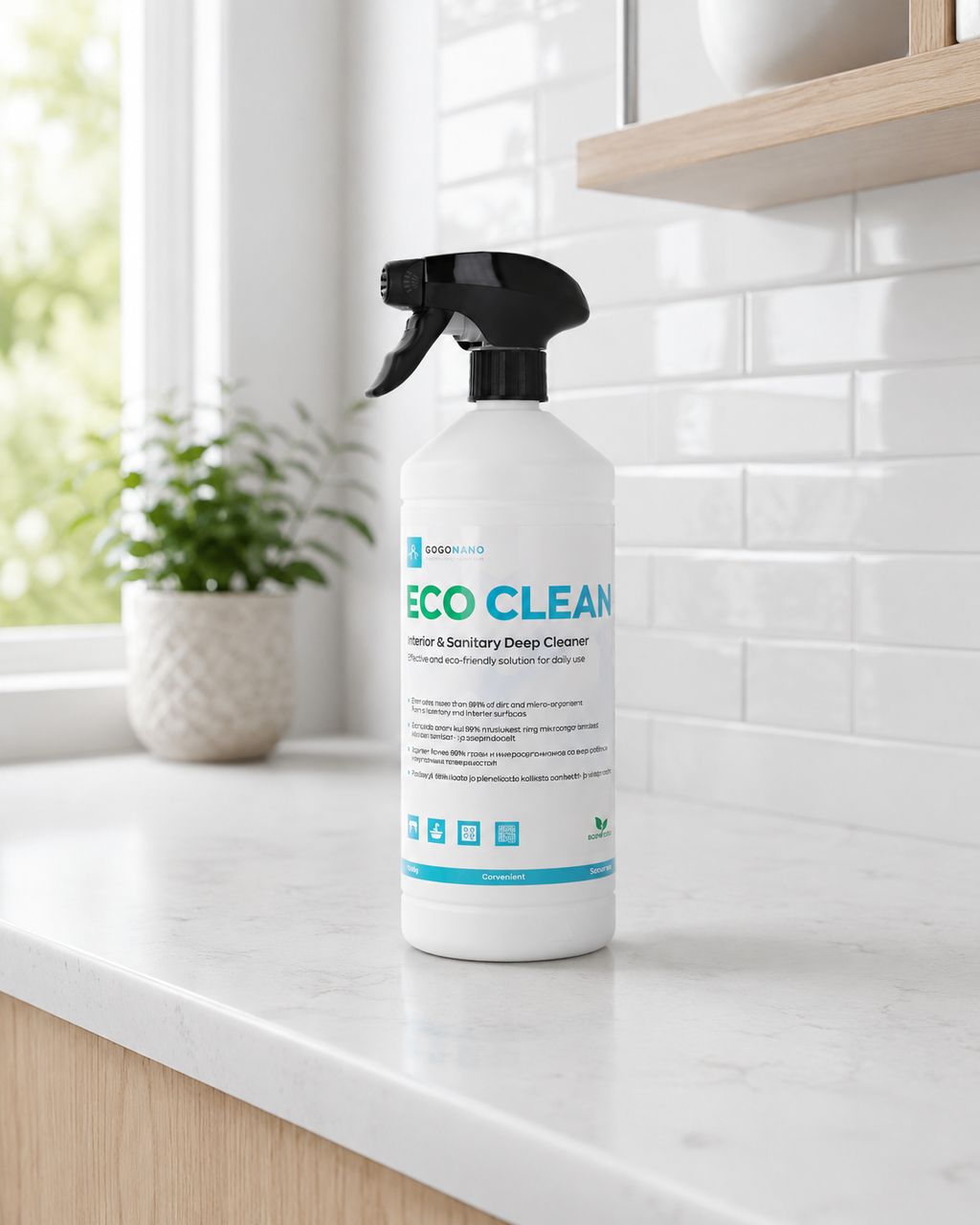 Bathroom Multi Purpose Cleaner EcoClean, 1L