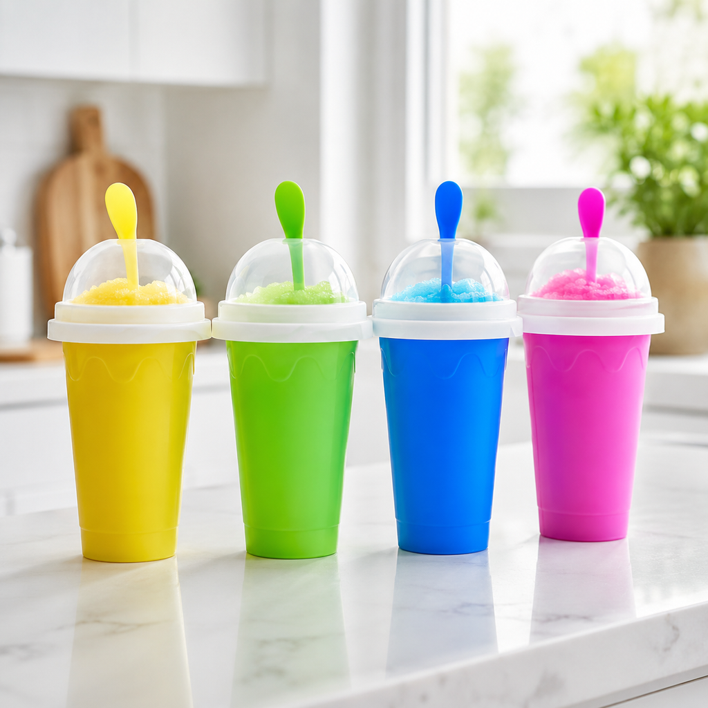 Slushy Maker Portable Travel Ice Cup Homemade Freeze Drinks Cup