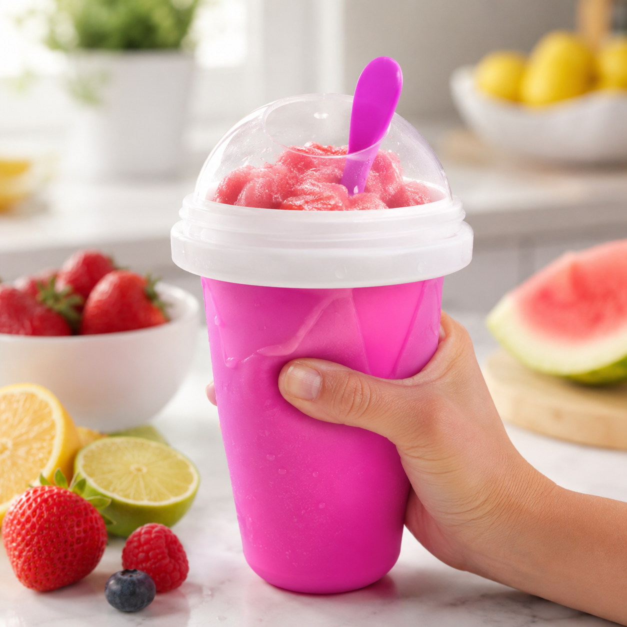 Slushy Maker Portable Travel Ice Cup Homemade Freeze Drinks Cup