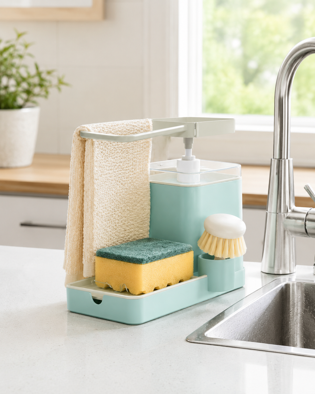 Multifunctional Kitchen Cleaning Combination Rack